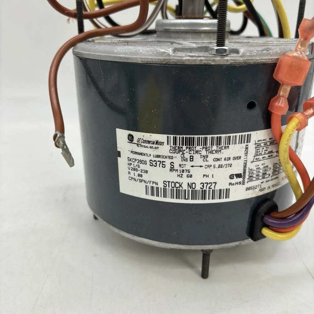 Genteq Condenser Fan Motor 1/4HP 1050RPM 5KCP39DG Y757S Unused Working